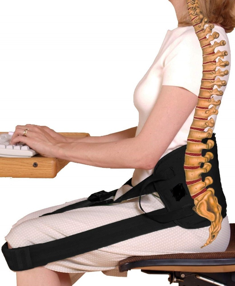 Nada Chair Sit Forever Improved Lumbar Support System Deluxe Back-Up New