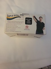 Sup-R Latex Free Exercise Band Roll, 6 yd Length, Black-X-Heavy 10-6315 – NEW