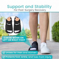 Post Op Shoe – Lightweight Medical Walking Boot w/Adjustable Straps LARGE, Vive
