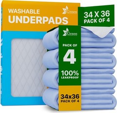 Durable 34×36 Washable Underpads – Multi-purpose Pads for Pet and Elder Care
