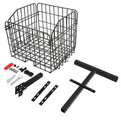 Folding Rear Basket Accessory For Mobility Scooters Power Chairs w/Hitch Receive