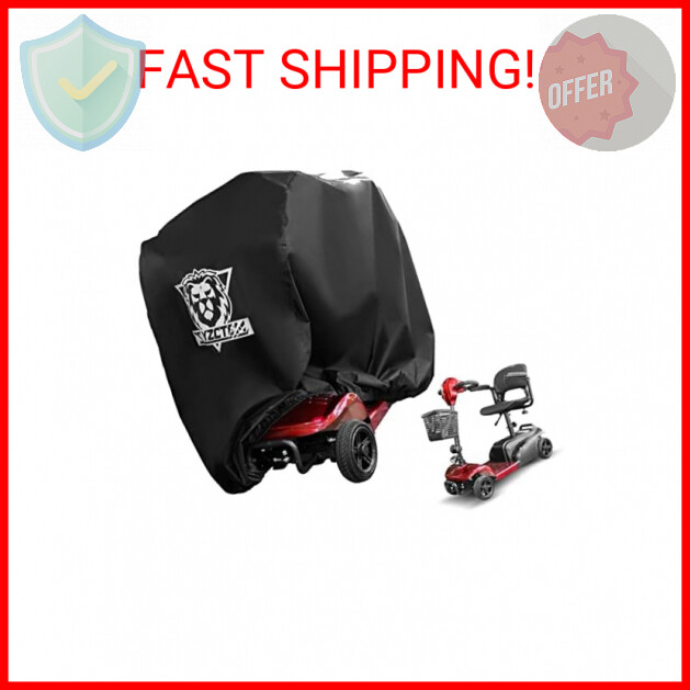 XYZCTEM 600D Waterproof Scooter Cover Black Power Assisted Mobility Scooter Cove