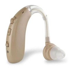 Hearing Aid OTC Digital Elderly Deaf Amplifier BTE Behind Ear, 1 Unit (Beige)