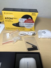 Audien ATOM PRO 2 OTC Hearing aids For Parts *READ Description*