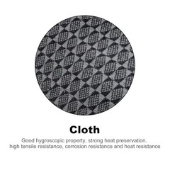 SecosAutoparts Driver Side Bottom Replacement Cloth Seat Cover Dark Gray