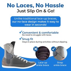 Ankle Brace Support Drop Foot Stabilizer Pain Relief Guard Compression Sprain US