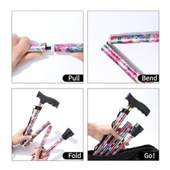 Walking Cane, Cane for Man/Woman | Mobility & Daily Living Aids | 5-Level Pink