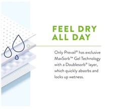 Prevail Per-Fit Incontinence Briefs, Maximum plus Absorbency, X-Large, 15 Count