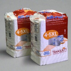 TRANQUILITY (2 PACK 16 Count) Disposable Overnight Underwear Size 4-5XL 2195