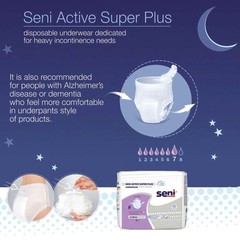 Seni Disposable Underwear Large Heavy 72 Ct