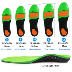 Orthotic Shoe Insoles Inserts Flat Feet High Arch Support for Plantar Fasciitis