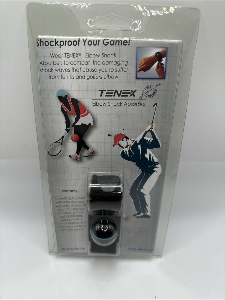 TENEX Elbow Shock Absorber Tennis Golf Elbow Support Brace NOS Sealed Swing Help