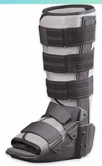 Steplite Easy Strider Ankle Walker, Boot High HEIGHT Black, MEDIUM