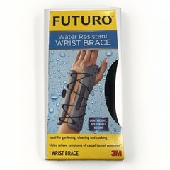 FUTURO Water Resistant Wrist Brace LEFT Handed MEDIUM & SMALL Sizes S/M Proof
