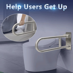 Flip Up Grab Bars Handicap Rails Toilet Safety Rails Stainless Steel Grab Bar