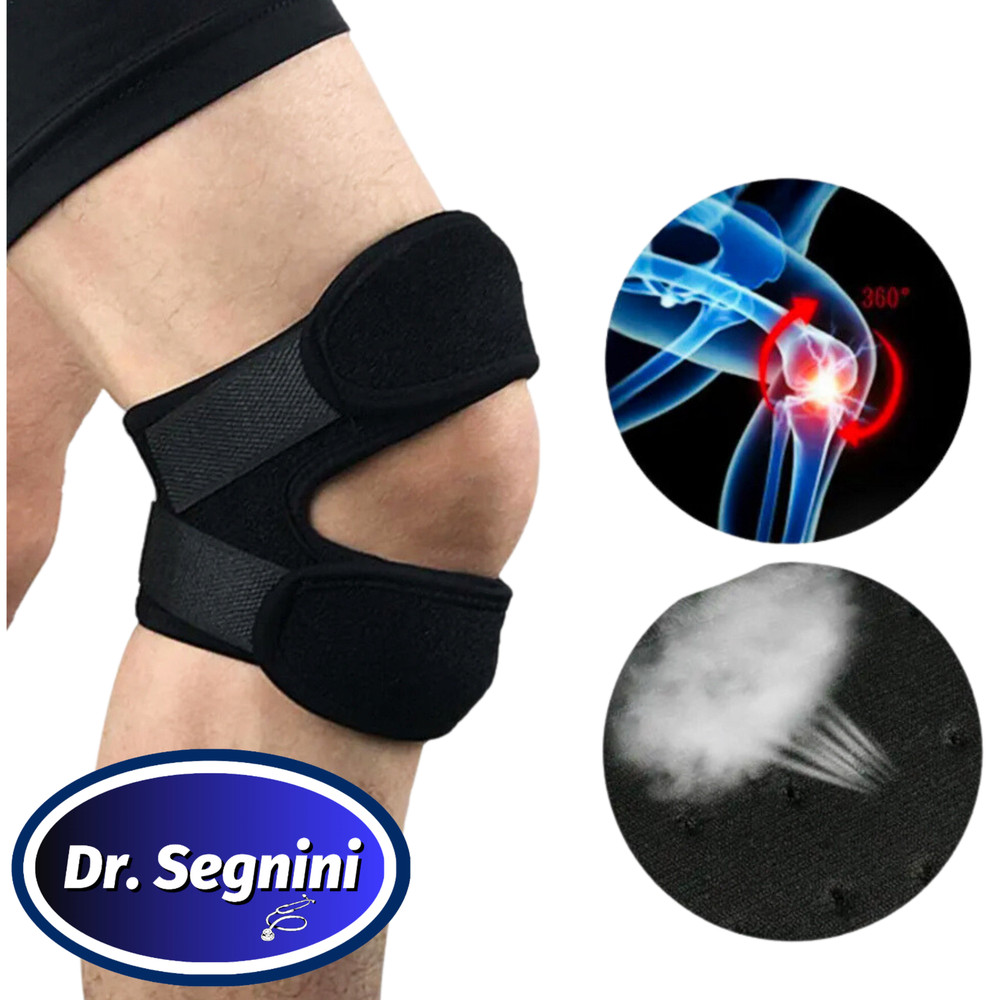 1 Pair Compression Knee Support Brace Patella Joint Pain Arthritis Relief Sleeve