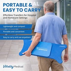 Buckingham Glideboard Patient Transfer Board Sliding Mobility Aid White Teal UK