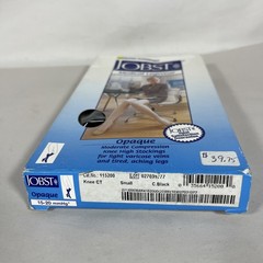 JOBST Opaque Knee High 15-20mmHg (Classic Black) Small, 115200 (Damaged Box)
