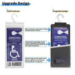 Portable Handicap Placard Holder for Auto – Ultra Transparent Handicapped Pla…