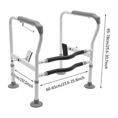 Toilet Frame Grab Bars Safety Rail Seat Handicap Assist For Senior Arm rest NEW