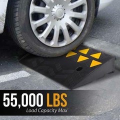 Pyle Car/Truck Curb Ramps Kit – Bridge for Vehicle (2pcs) Black PCRBDR45