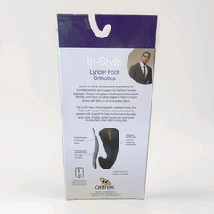 AETREX L100 Men’s In-Style Lynco Orthotics CUPPED Med/High Arch Support Size: 8