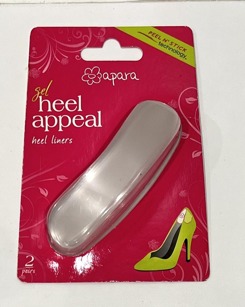 NEW Gel Heel Appeal, Heel Liners for High Heeled Shoes – Pack of 2 Pairs