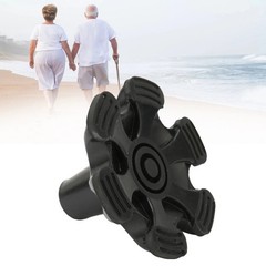 Cane Tip with 6 Support Rubber Foot for Walking Canes 3/4 Inch Shaft Self Stand-