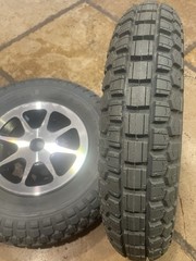 4.00-8 Solid Flat-Free Drive Wheel for Jazzy 1170 and 1170 XL Pair