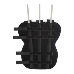 Kids Teens Knee Brace Splint Full Leg Calf Medium, for 4-7 yrs, Black