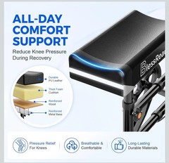 Economy Knee Scooter Steerable Knee Walker for Foot Injuries Compact Crutch