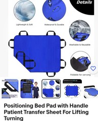 Perfitel Positioning Bed Pad w/Handles Transfer Sheet for Lifting Turning 308lb