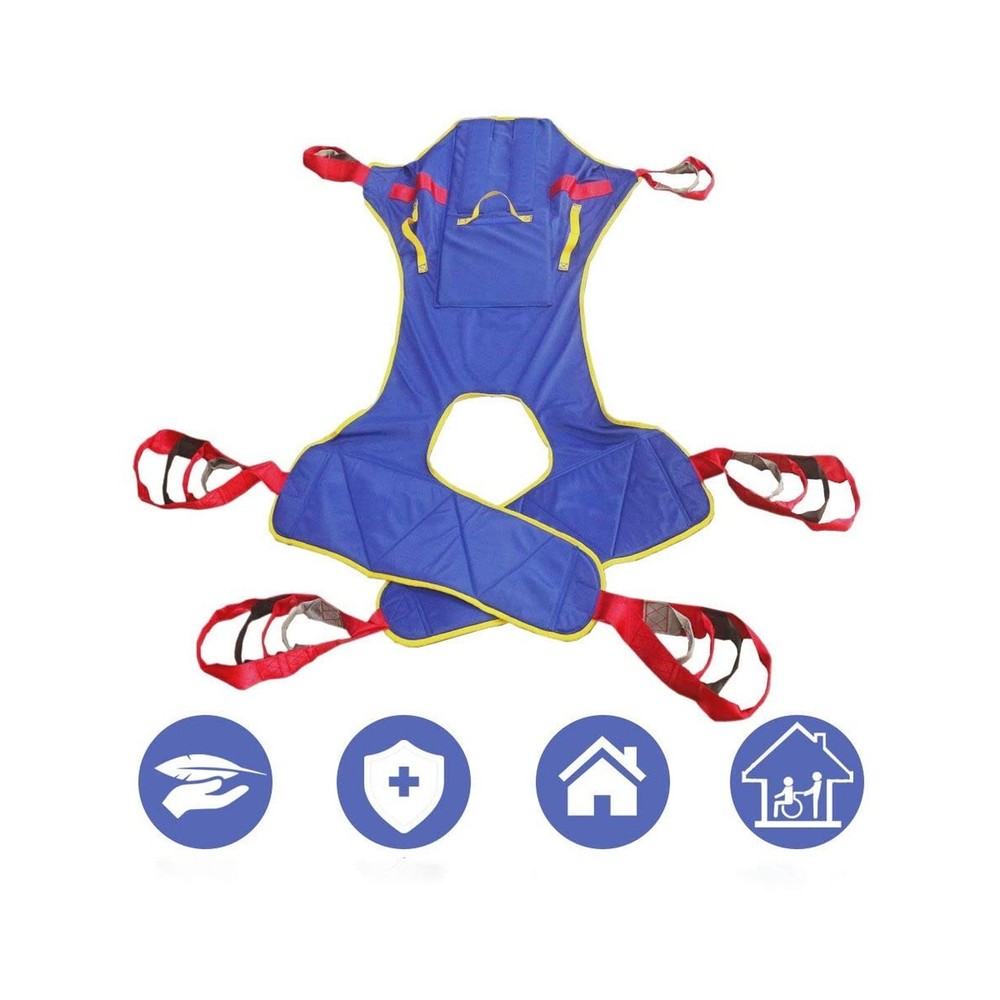 Full Body Patient Lift Sling, Head and Back Support, Toileting Transfer Sling…