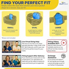 Brace Direct Back Brace Hot/Cold Therapy Pack – Small, Oval & Large – Reusable