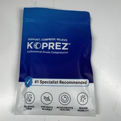 Koprez Professional Grade Foot Compression Size Large Black 1 Sleeve