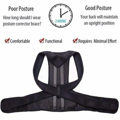 THE PERFECT PART Posture Corrector – for Medium, Black