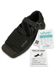 Post Op Shoe – Lightweight Medical Walking Boot w/Adjustable Straps LARGE, Vive
