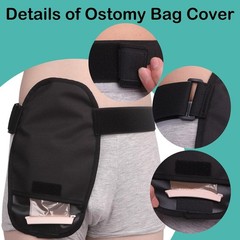 Waterproof Ostomy Bag Covers Adjustable Universal Stoma Pouch Cover for ileos…
