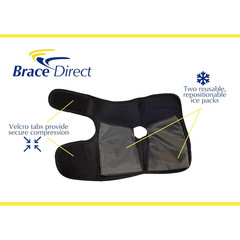 Short CAM Walker Boot with Ankle & Foot Ice Pack Cold Wrap for Relief
