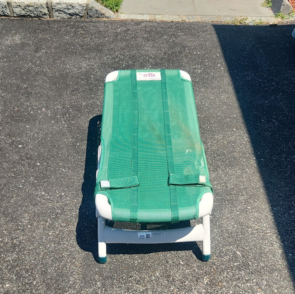 Drive OT 2000 Folding Non-Slip Shower/Bath Chair Green/White 120 lb