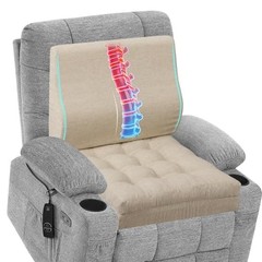 Memory Foam Recliner Cushions 20x20x5 Inch (Pack of 1) Beige (Recliner Chair)