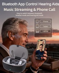 OTC Bluetooth APP Hearing Aids For Seniors Rechargeable With Noise Cancellation