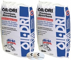 2 Pack Oil Absorbent Bags – 36lb Montmorillonite Clay for Liquid Spills