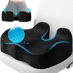 Large Anti-Slip Seat Cushion with Removable Cover – Perfect for Office & Car