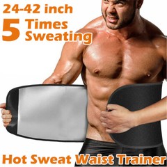 Men Sweat Belt Slimming Waist Trainer Body Shaper Sauna Trimmer Band Weight Loss