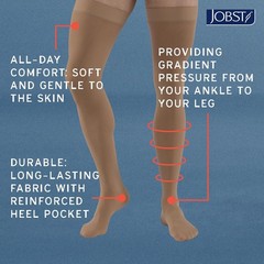 Relief Graduated Compression Socks, Black, Medium