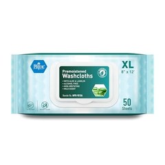 600 Count Premoistened Disposable Wet Washcloths 8×12″ for Adults – Aloe & Lanol