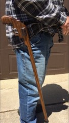 Wooden Cane, Gun Style, Unique Gift, Patriotic, Senior, Handicapped, Handcrafted