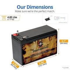 12V 8.5AH Sealed Lead Acid (SLA) Battery for APC ES500 ES550 LS500 RBC110 RBC2