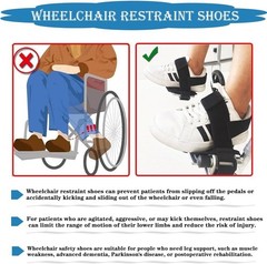 AUSTYLCO Wheelchair Restraint Shoes Prevent The Foot from Falling Off The Foo…